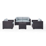 Crosley Biscayne 123.50 Inch 5pc Outdoor Wicker Conversation Set - KO70110BR