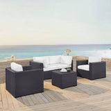 Crosley Biscayne 123.50 Inch 5pc Outdoor Wicker Conversation Set - KO70110BR