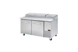 Kool-It KPT-67-2 | 67" Wide 2 Door Pizza Prep Table - KPT-67-2