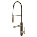 KRAUS Artec Pro Commercial Style Single Handle Kitchen Faucet with Pot Filler in Spot Free Antique Champagne Bronze