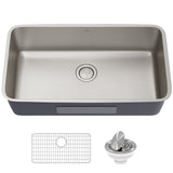 KRAUS Dex 33" Undermount 16 Gauge Stainless Steel Kitchen Sink - KA1US33B