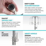 KRAUS Oletto Touchless Pull-Down Single Handle Faucet in Spot Free Stainless Steel -  KSF-2631SFS