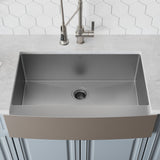KRAUS Standart PRO 30" 16 Gauge Single Bowl Stainless Steel Farmhouse Kitchen Sink - KHF200-30