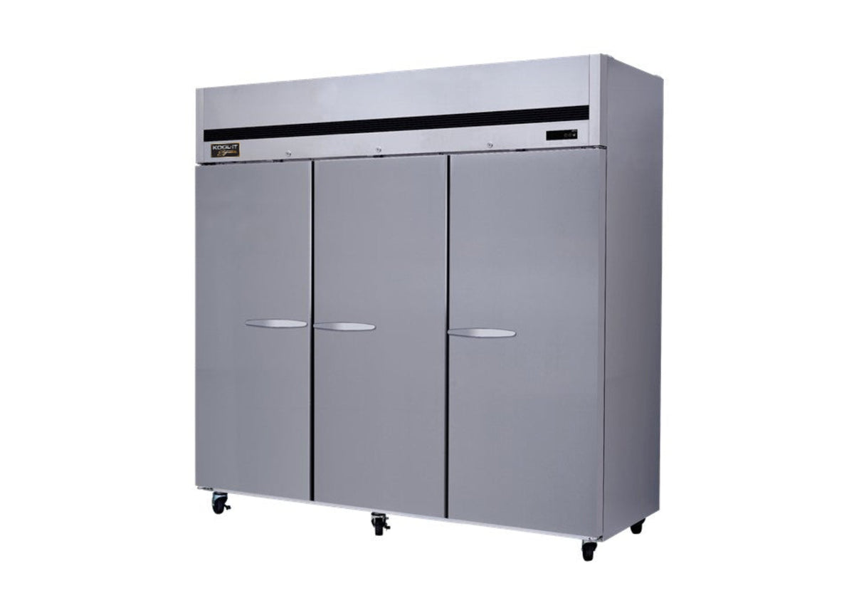 Kool-It KTSR-3 | 81" Wide 3 Door Top Mount Reach-In Refrigerator - KTSR-3