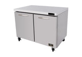 Kool-It KUCF-48-2 | 48" Wide 2 Door Undercounter Freezer - KUCF-48-2