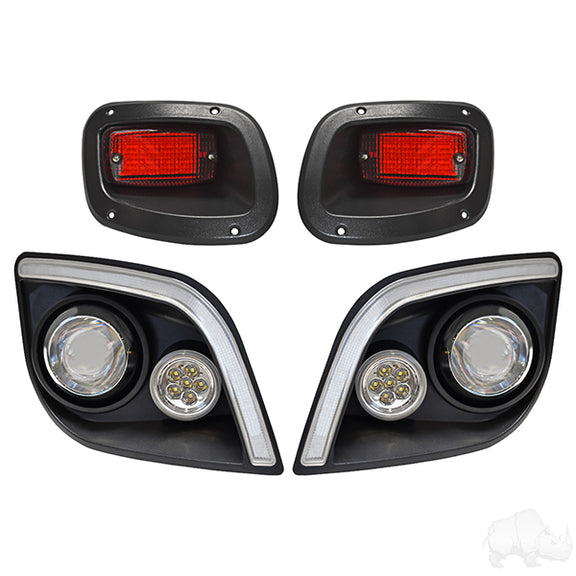 RedHawk BYO LED Light Kit w/ RGBW LED Running Light, E-Z-Go Express Deluxe, Pedal Mount - LGT-402LT3B1