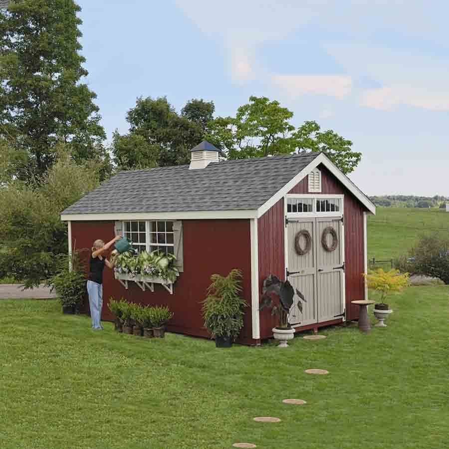 Little Cottage Company Colonial Williamsburg Storage Shed Kit - LCC-CWB-PC