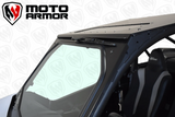 Moto Armor Kawasaki KRX Full Glass Windshield with Vents (2020+) - MA-KRX-WS-GLS-BLK-C-Y