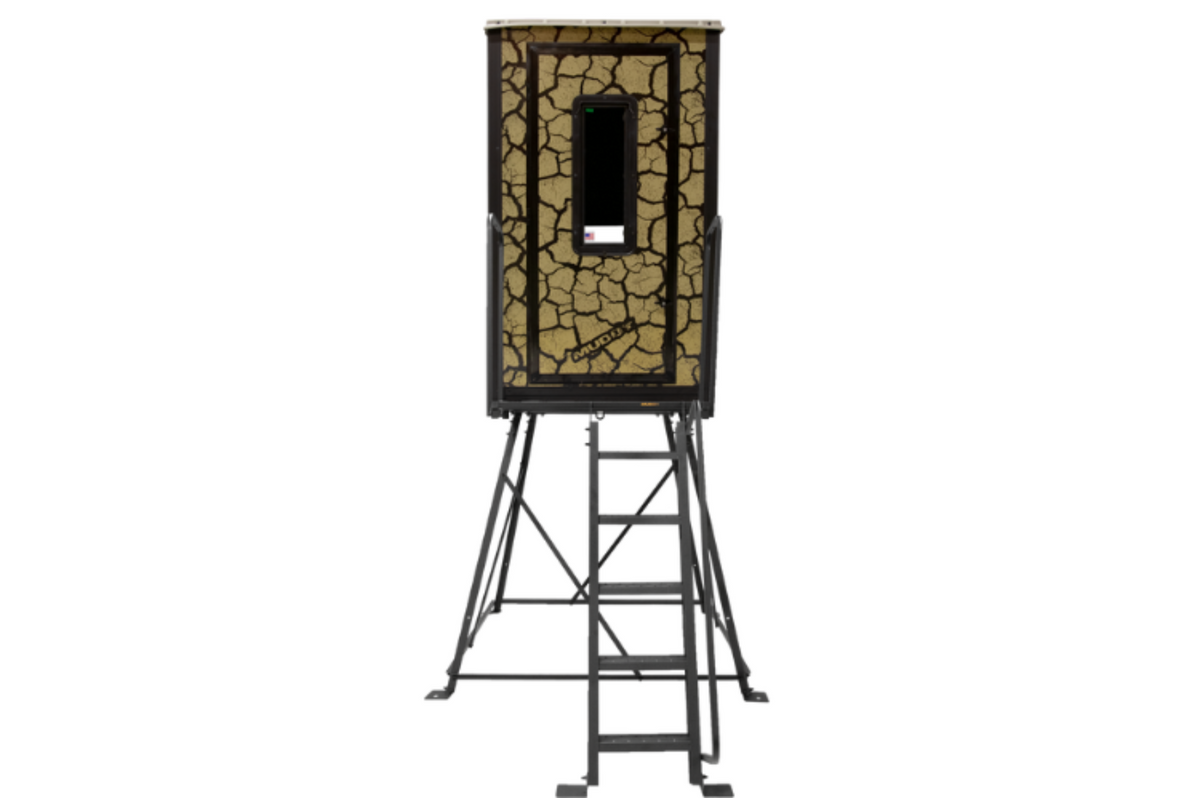 Muddy Gunner Steel Box Hunting Blind with 5 ft. Tower - MUD-BBBST1000-5C