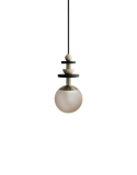 Ladies & Gentlemen Maru Pendant - Antique Brass - MARU-AntiqueBrass-6-Short-Cream