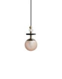 Ladies & Gentlemen Maru Pendant - Antique Brass - MARU-AntiqueBrass-6-Short-Cream