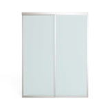 Doors22 144x96 Glass Sliding Closet Door Milky 4 panels - CLB144x96milky