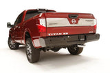 Fab Fours Nissan Titan XD 2016-2022 Black Steel Rear Bumper - NT16-T3750-1