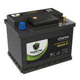 PowerTex 2022 Volkswagen Vento L4 1.6LReplacement Car Battery BCI Group 47 Lithium LiFePO4 Automotive Powertex Battery - PTLG47-0101