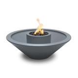 The Outdoor Plus OPT-48CZFW360 Cazo 360° Spill Round Concrete Fire and Water Bowl, 48-Inch