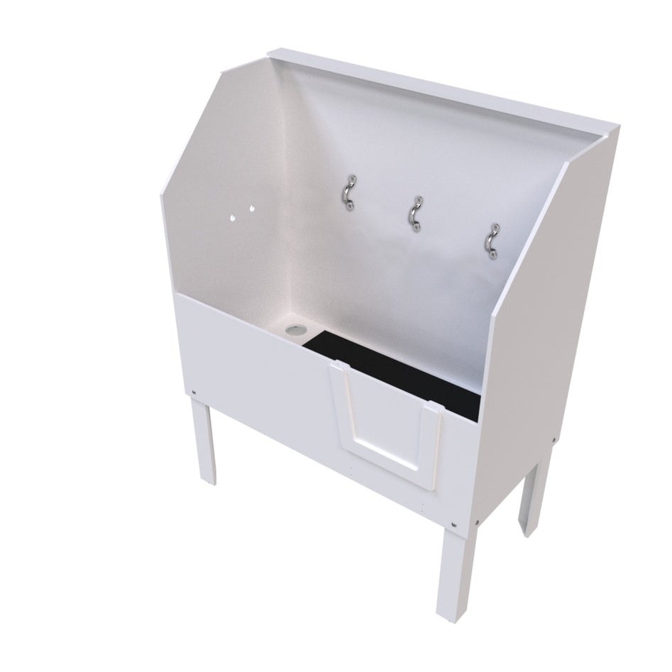 Poly Pet Tubs Professional Dog Grooming Tub with Ramp 58" - PY-P-58-D-L