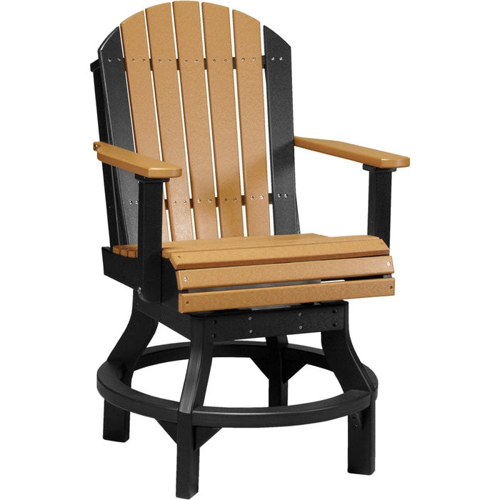 LuxCraft Adirondack Swivel Chair - Counter Height - PASC-CHCHB