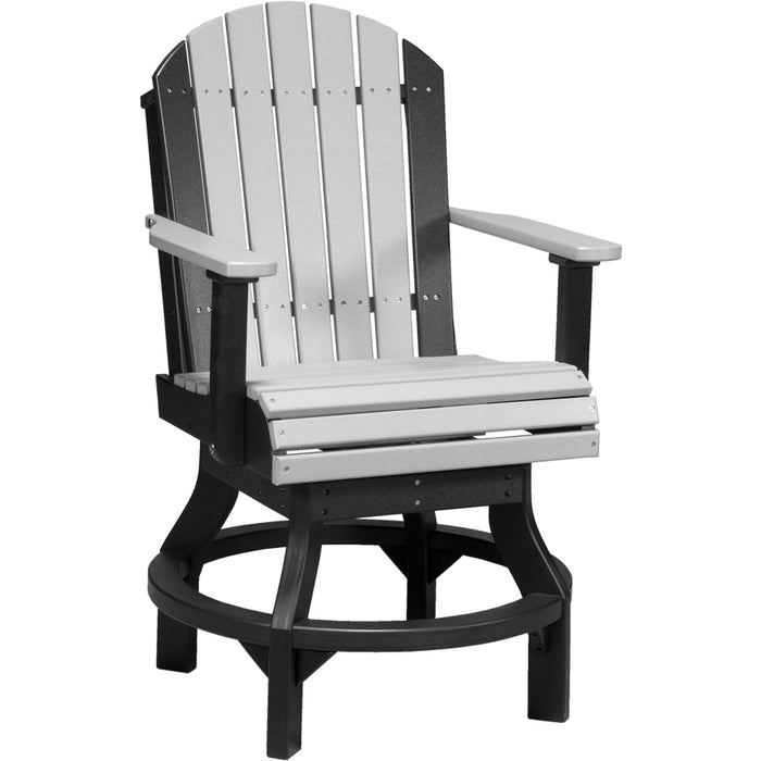 LuxCraft Adirondack Swivel Chair - Counter Height - PASC-CHCHB