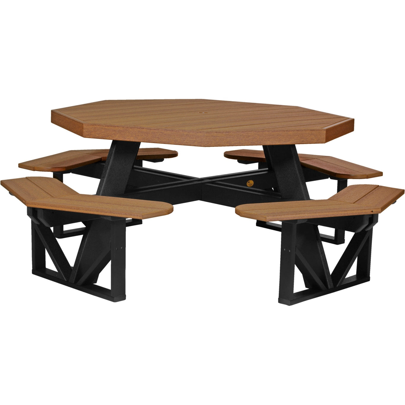 LuxCraft Octagon Picnic Table - POPTCHB