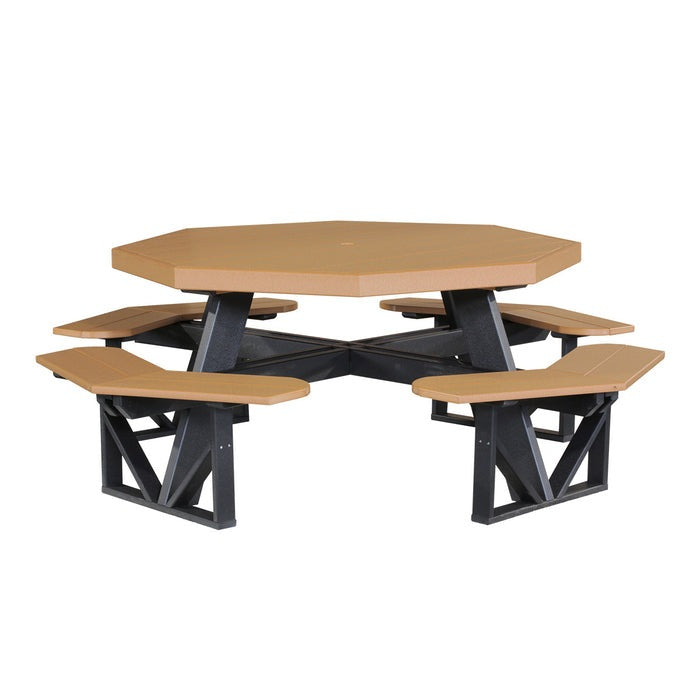 LuxCraft Octagon Picnic Table - POPTCHB