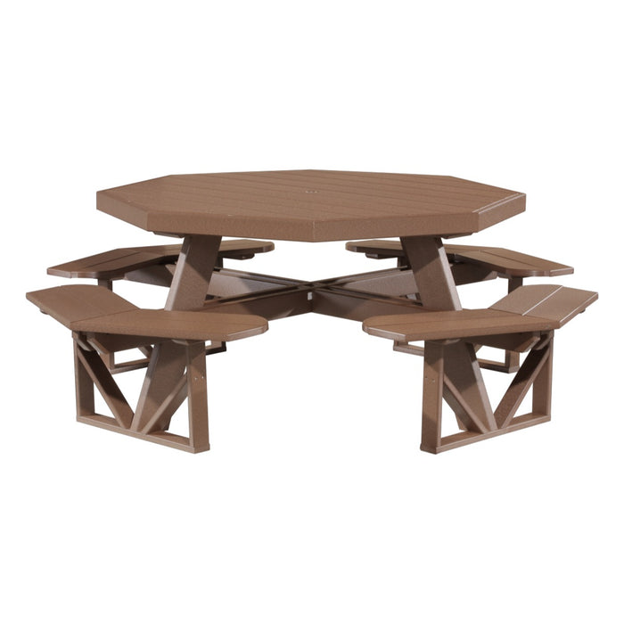 LuxCraft Octagon Picnic Table - POPTCHB