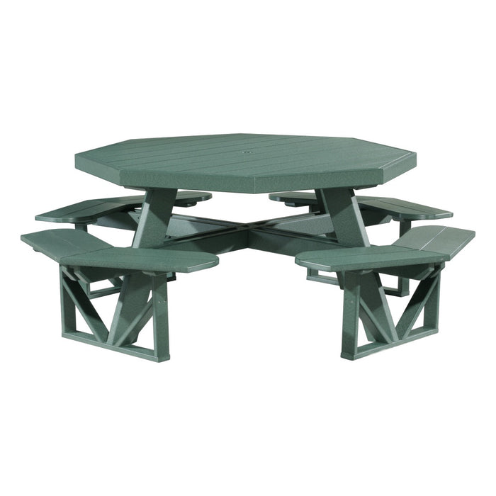 LuxCraft Octagon Picnic Table - POPTCHB