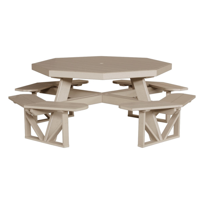 LuxCraft Octagon Picnic Table - POPTCHB