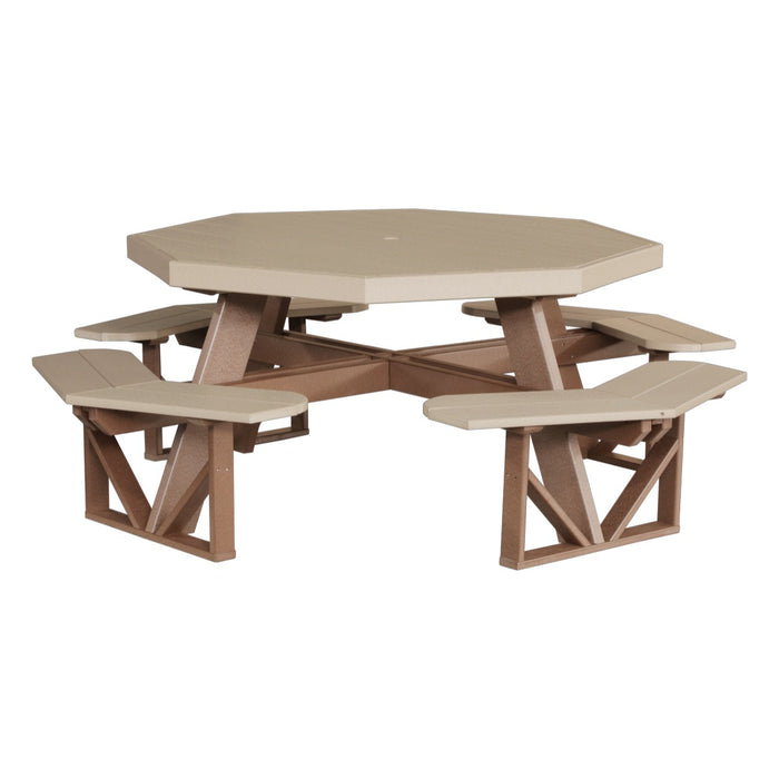 LuxCraft Octagon Picnic Table - POPTCHB