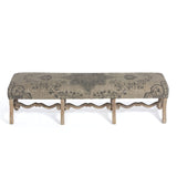 Park Hill Collection Country French Chateau Upholstered Bench -  EFS06067