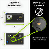 PowerTex 2023 GMC Yukon L6 3.0LReplacement Car Battery BCI Group 49 Lithium LiFePO4 Automotive Powertex Battery - PTLG49-0121