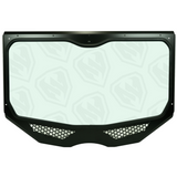 Moto Armor Can-Am Maverick X3 Full Glass Windshield for VOODOO Cage - MA-VOODOOX3-WS-GLS-BLK-Y