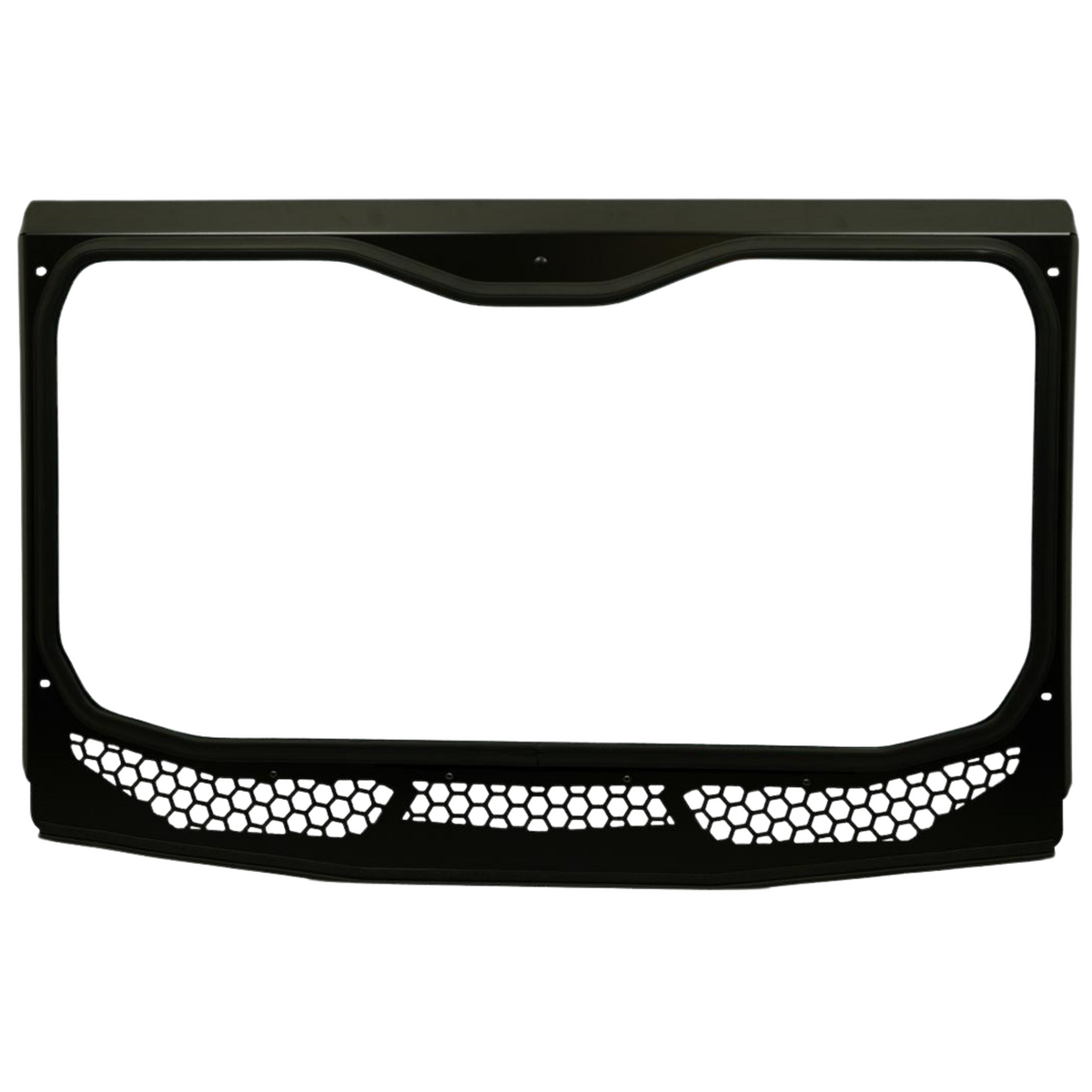 Moto Armor Kawasaki KRX Full Glass Windshield for VOODOO Cage - MA-VOODOOKRX-WS-GLS-BLK-Y