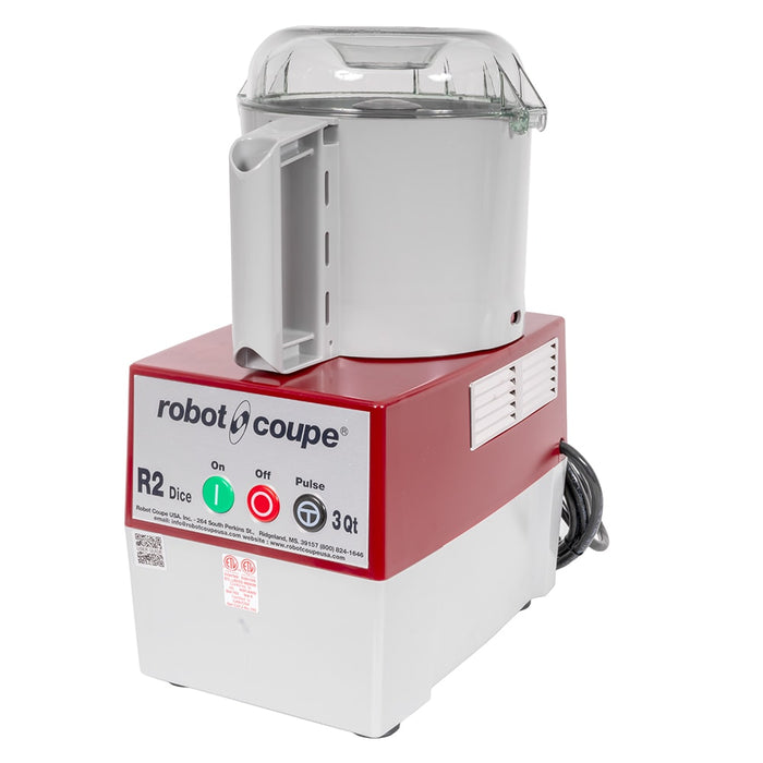 Robot Coupe R2B 3 Qt. Single Speed Table-Top Cutter Mixer - 1 Hp / 120V - R2B