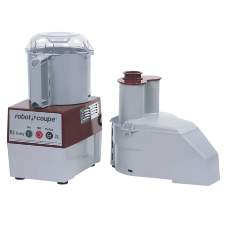 Robot Coupe 3 Qt. Grey Composite Bowl Single Speed Combination Processor - 2 Hp / 120V - R2 Dice