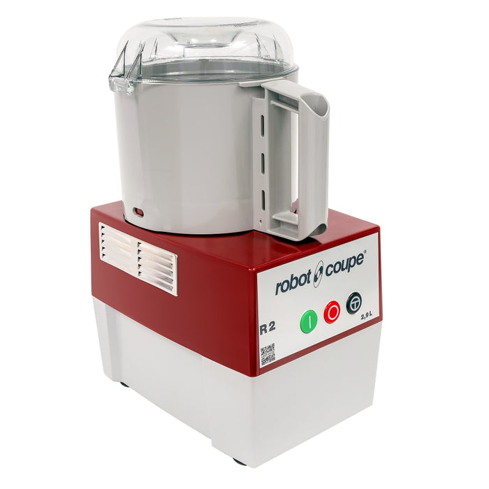 Robot Coupe R2N 3 Qt. Grey Composite Bowl Single Speed Combination Processor - 1 Hp / 120V - R2N