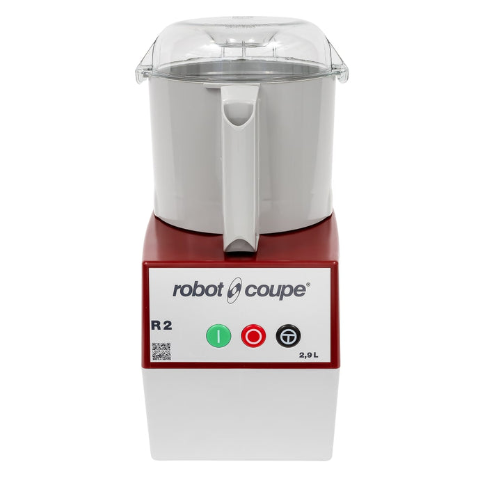 Robot Coupe R2N 3 Qt. Grey Composite Bowl Single Speed Combination Processor - 1 Hp / 120V - R2N