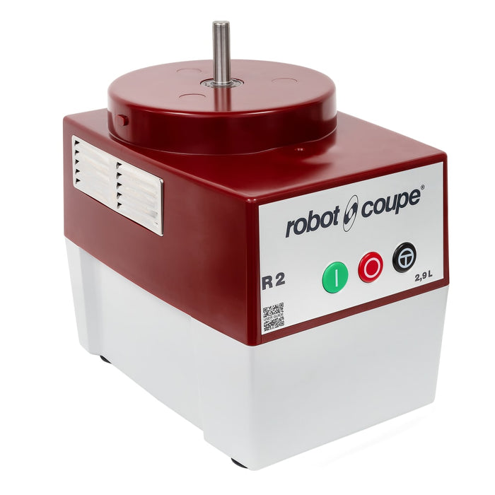 Robot Coupe R2N 3 Qt. Grey Composite Bowl Single Speed Combination Processor - 1 Hp / 120V - R2N