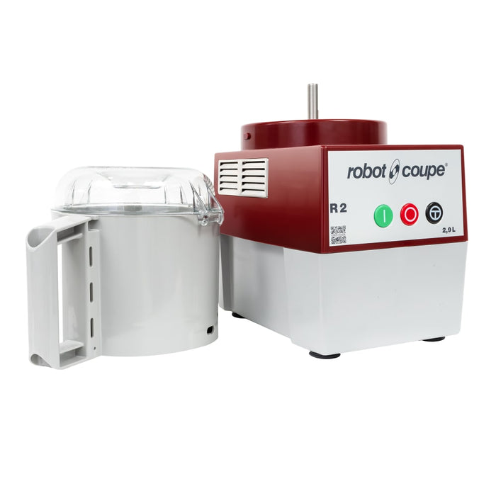 Robot Coupe R2N 3 Qt. Grey Composite Bowl Single Speed Combination Processor - 1 Hp / 120V - R2N