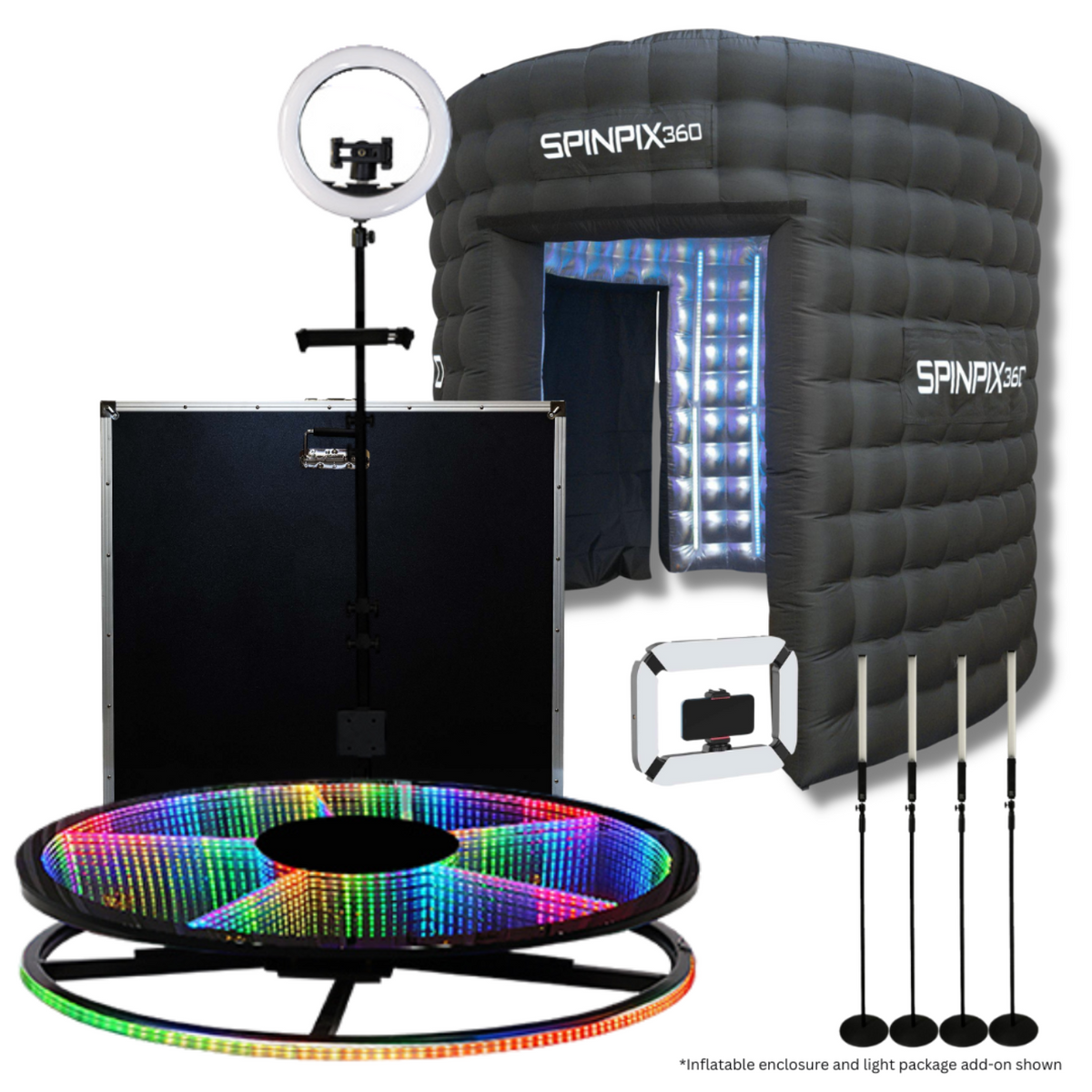 SpinPix360 RAL-8 45" Automatic 360 Photo Booth with 3 Year Warranty Coverage
