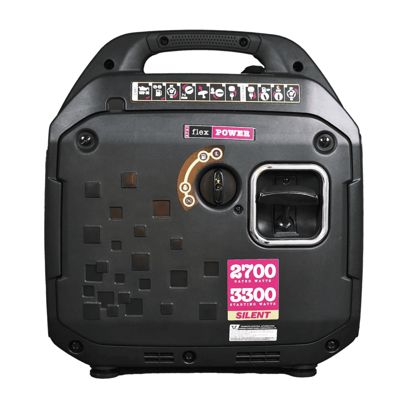 RVMP Flex Power 3300i Inverter Generator 2700W/3300W Low THD RV and Parallel Ready Gas New