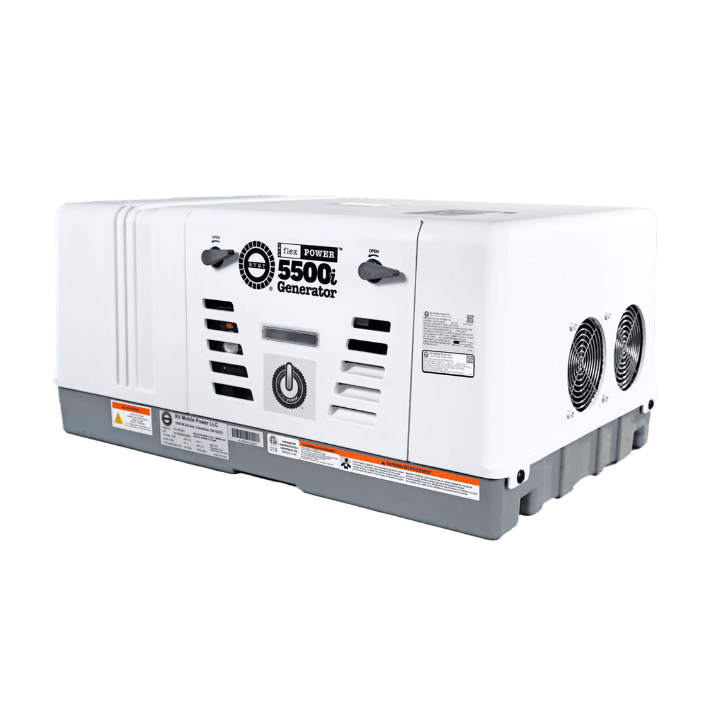 RVMP Flex Power 5500i Dual Fuel Mobile Generator 5.5kW Single Phase 124V 302cc OHV Air Cooled Gas or Propane New