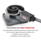KAKA Industrial SBG-30 Universal Bender, Precision Metal Bender for Steel, Brass, Copper, Aluminum - 173217
