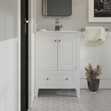Swiss Madison Cannes 24" Bathroom Vanity in White - SM-BV412 - Backyard Provider