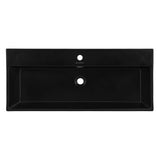 Swiss Madison Claire 40" Console Sink Matte Black Basin Chrome Legs - SM-CS764 - Backyard Provider