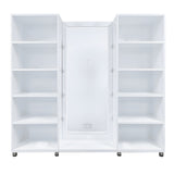 DoCareLife Charlotte Full Length Vanity Mirror with Columns - DCL-NSM010-A-WHITE-B-C