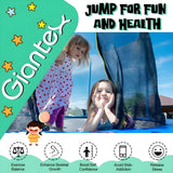 Costway Trampoline 15' Outdoor Recreational with Ladder Enclosure Net and Basketball Hoop New - TW10068+