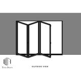 Teza 90 series 96" x 96" Bifold Door
