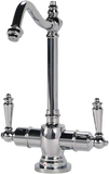 AquaNuTech Traditional Hook Spout Hot & Cold Water Filtration Faucet New - HC2100-CH