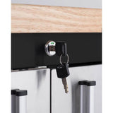 Trinity TLS-7205 72x19 Black & Stainless Steel Rolling Workbench - TLS-7205