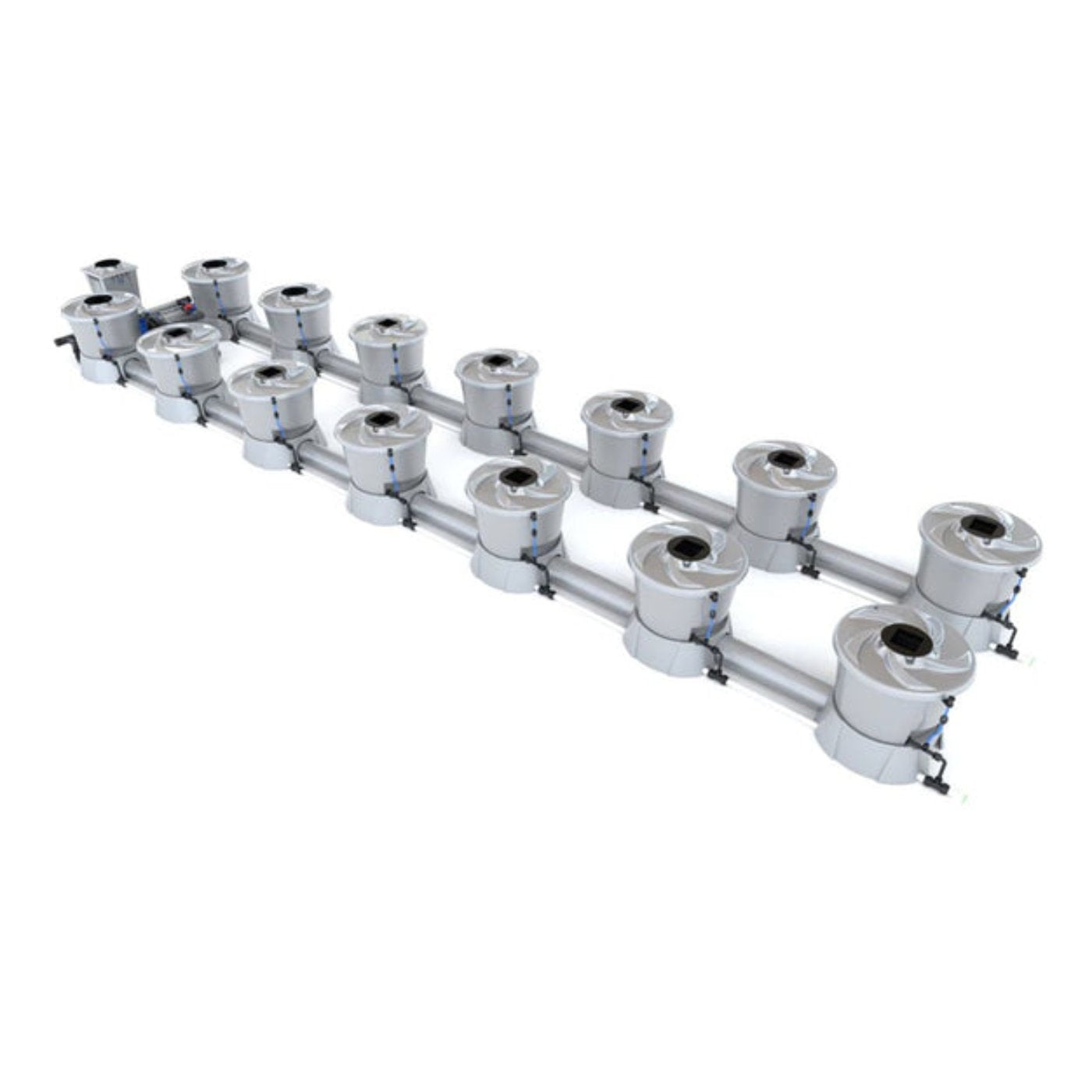 Alien Hydroponics 14 Pot 2 Row V-System RDWC